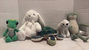 lot 3556 image: Lot of 5 Assorted Animal Stuffed Plush Toys