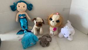 lot 3644 image: Fur real dog and stuffed toys