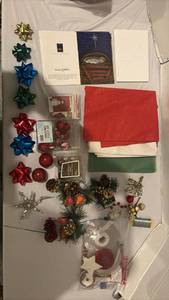 lot 3713 image: Christmas Holiday Gift Wrapping, Decorating Supplies, Make A Wish Cards & Envelopes, and more