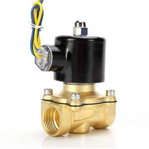 lot 6553 image: Beduan Brass Electric Solenoid Valve, 1 12V Air Valve Normally Colsed for Water Air Gas Fuel Oil