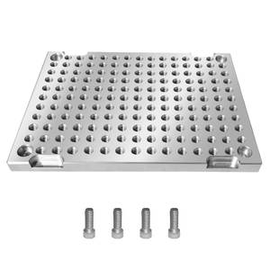 lot 6572 image: JMSMSH 6 x 8 x 12 MIC 6 Aluminum Fixture  Sacrificial Plate, Mini Pallet