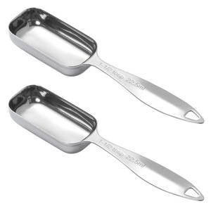 lot 6578 image: BERYLER 2PCS 1-12tbsp (22.5ml) Single Measuring Spoon, Individual Stainless Steel Long Handle Measure Teaspoon Only