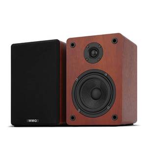 lot 6622 image: WMQ 40W2 Passive Bookshelf Speakers for Record Players and Home Theater Systems, Midrange and High-Frequency Stereo Speakers, Indoor Rear Surround Speakers, Requires a Receiver or Amplifier, (Brown)