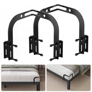 lot 6629 image: DELLAN Mattress Slide Stopper, Corner Non-Slip Mattress Gripper Retainer Bar, Holder for 1.75x 2.9 Metal Bed Frame to Prevent Sliding (2 Pack)