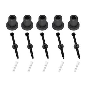 lot 6665 image: skysen 5 PCS 1-34 Barn Door Wall Spacer with Screws for Sliding Barn Door Hardware Connection Device Metal Steel Track to Wall(Spacer-44)
