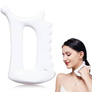 lot 6666 image: Body Gua Sha Tool,6-in-1 Gua Sha Facial Tools for Lymphatic Drainage,Ceramic Body Guasha Massager Tool for Stress Relief,Trigger Point Tool for Fascia Massage, Korean Guasha Tool for Women Gifts