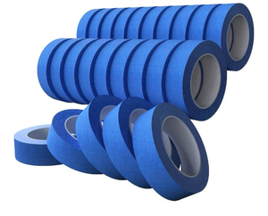 lot 6675 image: Blue Painters Tape Rolls 4 -1 inch