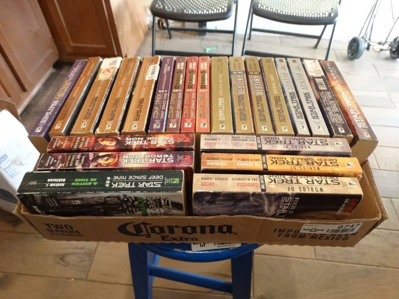 lot 6747 image: Lot of star trek books.