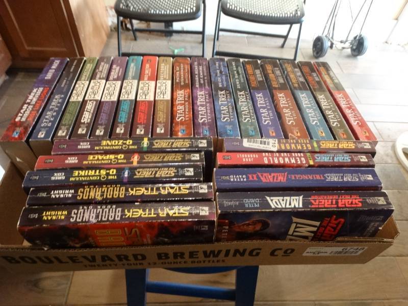 lot 6748 image: Lot of star trek books.