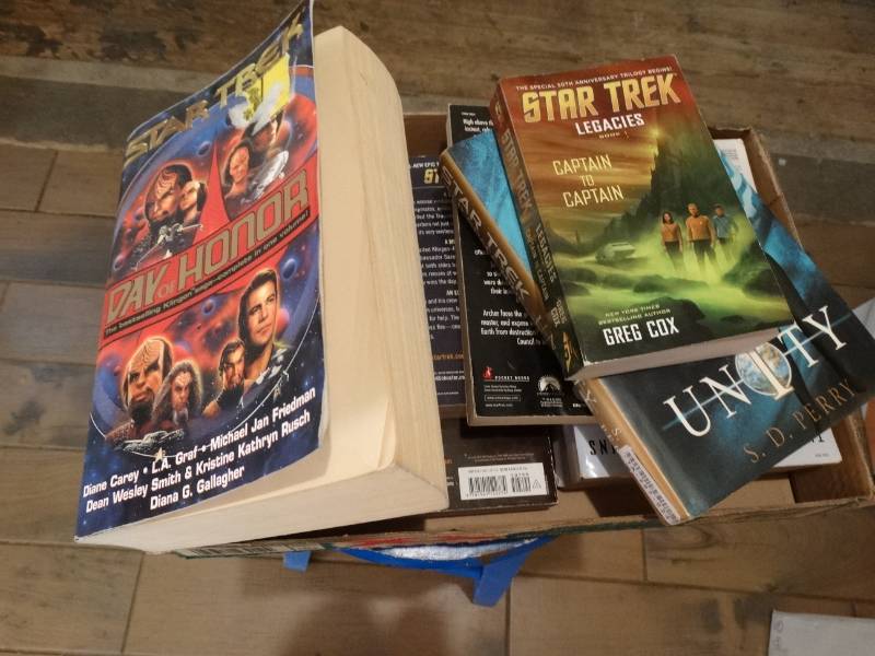 lot 6749 image: Lot of star trek books.