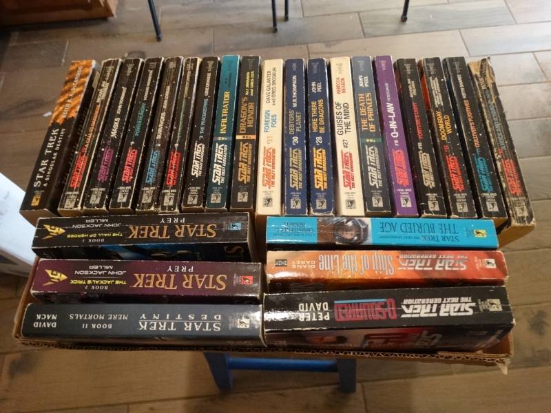 lot 6751 image: Lot of star trek books.