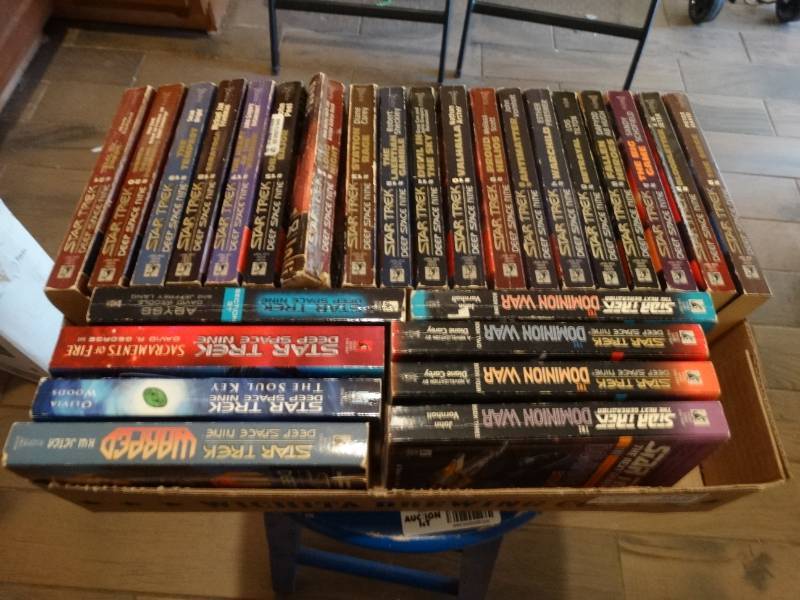 lot 6753 image: Lot of star trek books.