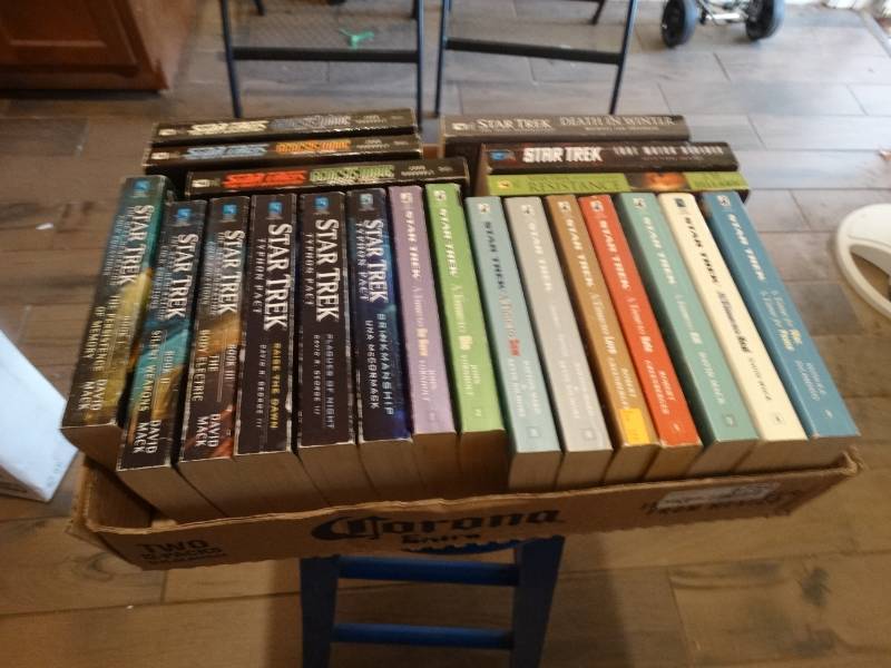lot 6754 image: Lot of star trek books.