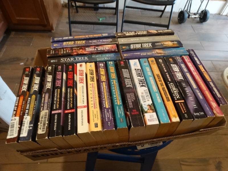 lot 6755 image: Lot of star trek books.