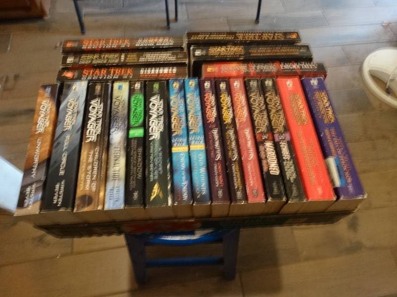lot 6756 image: Lot of star trek books.