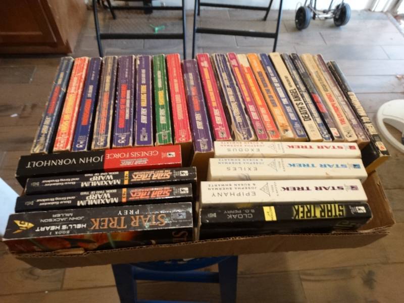 lot 6757 image: Lot of star trek books.