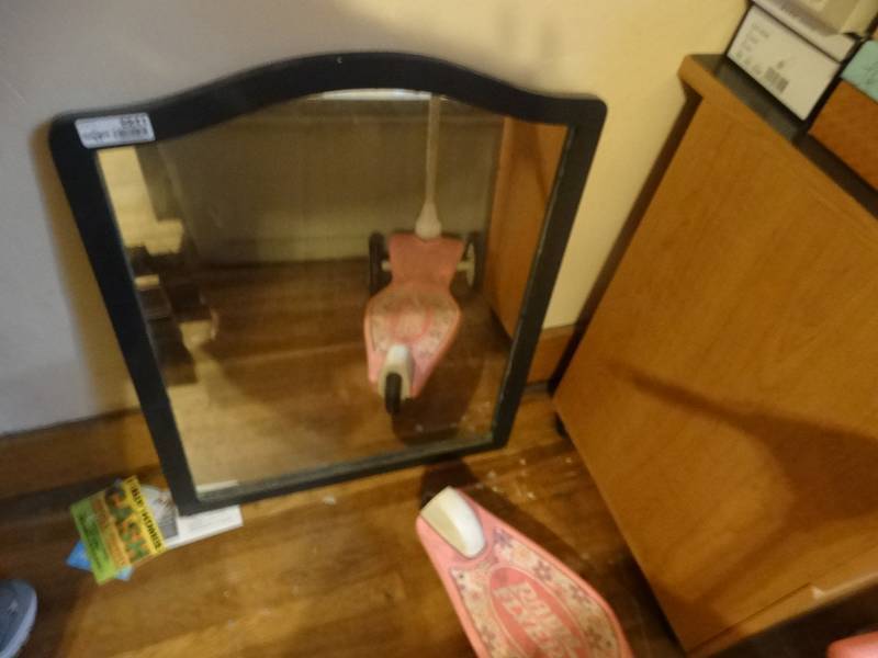 lot 6841 image: heavy wall mirror.