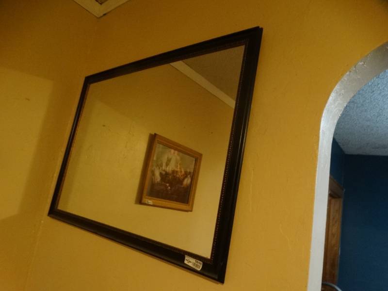 lot 6848 image: Large wall mirror.