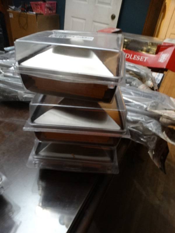 lot 6854 image: Lot of 3 new packs of victoria polished stainless high point postcaps.