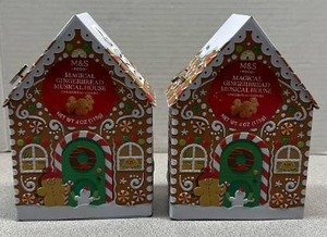 lot 6496 image: Lot of 2 M&S Magical Gingerbread Musical House with 4oz of cookies (Exp. 04082026)