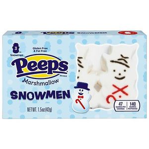 lot 6697 image: 4 packs- Peeps Christmas Snowman Candy - 1.5oz3ct Best by 42027