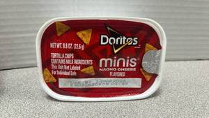 lot 6721 image: 6pcs- Doritos Minis Nacho Cheese Flavored Tortilla Chips 0.8 oz Best by 32426