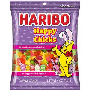 lot 6764 image: Lot of 3 HARIBO Easter Happy Chicks - 4oz (Exp. 012027)
