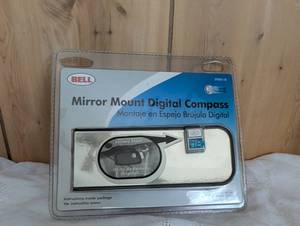 lot 2023 image: Bell Mirror Mount Digital Compass Model 29001-8