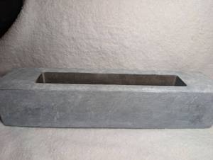 lot 2032 image: Tabletop Concrete Fire Pit - 12 in
