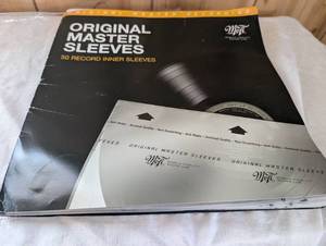 lot 3501 image: MoFi Original Master Sleeves 50 Pack Record Inner Sleeves