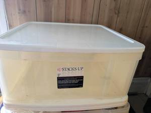 lot 3518 image: Stacks Up 49 Quart Storage Drawer (empty, drawer only)