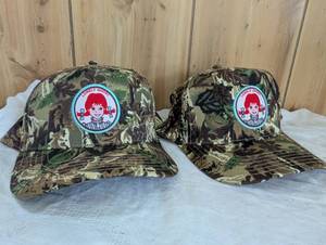lot 4509 image: Lonely Ghost x Wendys Camo Snapback Hats - 2ct