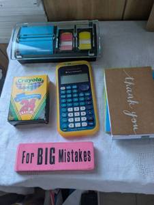 lot 8502 image: School Office Supply Bundle with Calculator and Accessories