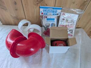 lot 8700 image: RentACoop DIY Chicken Waterer and Feeder Kit Set