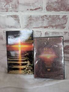 lot 9510 image: Journey to the Cross Book & Holy Bible Complete KJV DVD Set