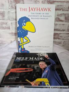 lot 9511 image: University of Kansas Jayhawks Book Set - The Jayhawk & Self Made