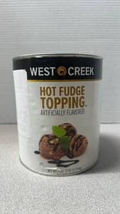 lot 709 image: West Creek Hot Fudge Topping Artificially Flavored 7 lbs 13 oz