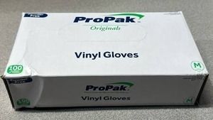 lot 715 image: ProPak Originals Vinyl Gloves Powder Free Medium 100 Count
