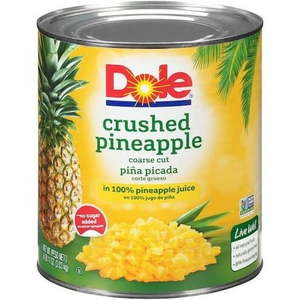 lot 6382 image: Dole Pineapple Crushed Fancy In Juice  00765 (21387840) (Exp. May 2028)