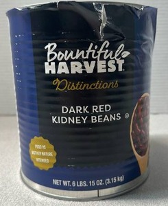 lot 6385 image: Bountiful Harvest Distinctions Dark Red Kidney Beans 6 lbs 15 oz