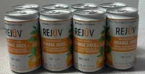 lot 6393 image: Lot of 8 REJUV Pasteurized Orange Juice Concentrate 7.2 fl oz (Exp. 10302026)
