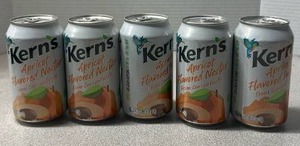 lot 6395 image: Lot of 5 Kerns Apricot Flavored Nectar From Concentrate 11.5 oz Cans (Exp. Feb 11th 2026)