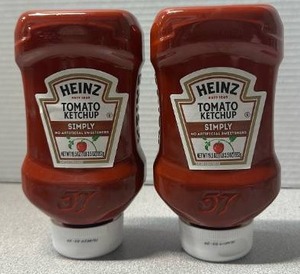lot 6400 image: Lot of 2 Heinz Simply Tomato Ketchup No Artificial Sweeteners 19.5 oz