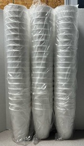 lot 6688 image: Lot of 60 White Disposable Styrofoam Cups 32Oz