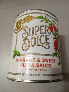 lot 6700 image: Stanislaus Super Dolce Vibrant & Sweet Pizza Sauce 6 lb 13 oz