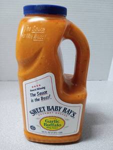 lot 6711 image: Sweet Baby Rays Garlic Buffalo Wing Sauce 64 FL OZ Best By 82726