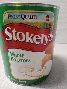 lot 6714 image: Stokelys Whole Potatoes 102 oz Can
