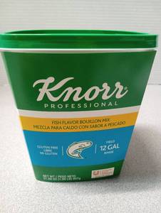 lot 6718 image: Knorr Professional Fish Flavor Bouillon Mix 31.99 oz Best by 61226