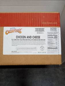 lot 6724 image: Tyson State Fair Crispy Hots Chicken and Cheese Tortilla 15.525 lbs