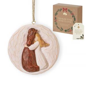 lot 5360 image: Storieme 2025 Horse Christmas Ornament Just A Girl Who Loves Horse 3D Resin Ornament for Christmas Tree for Women Teenage Girls Equestrian Horses Lover